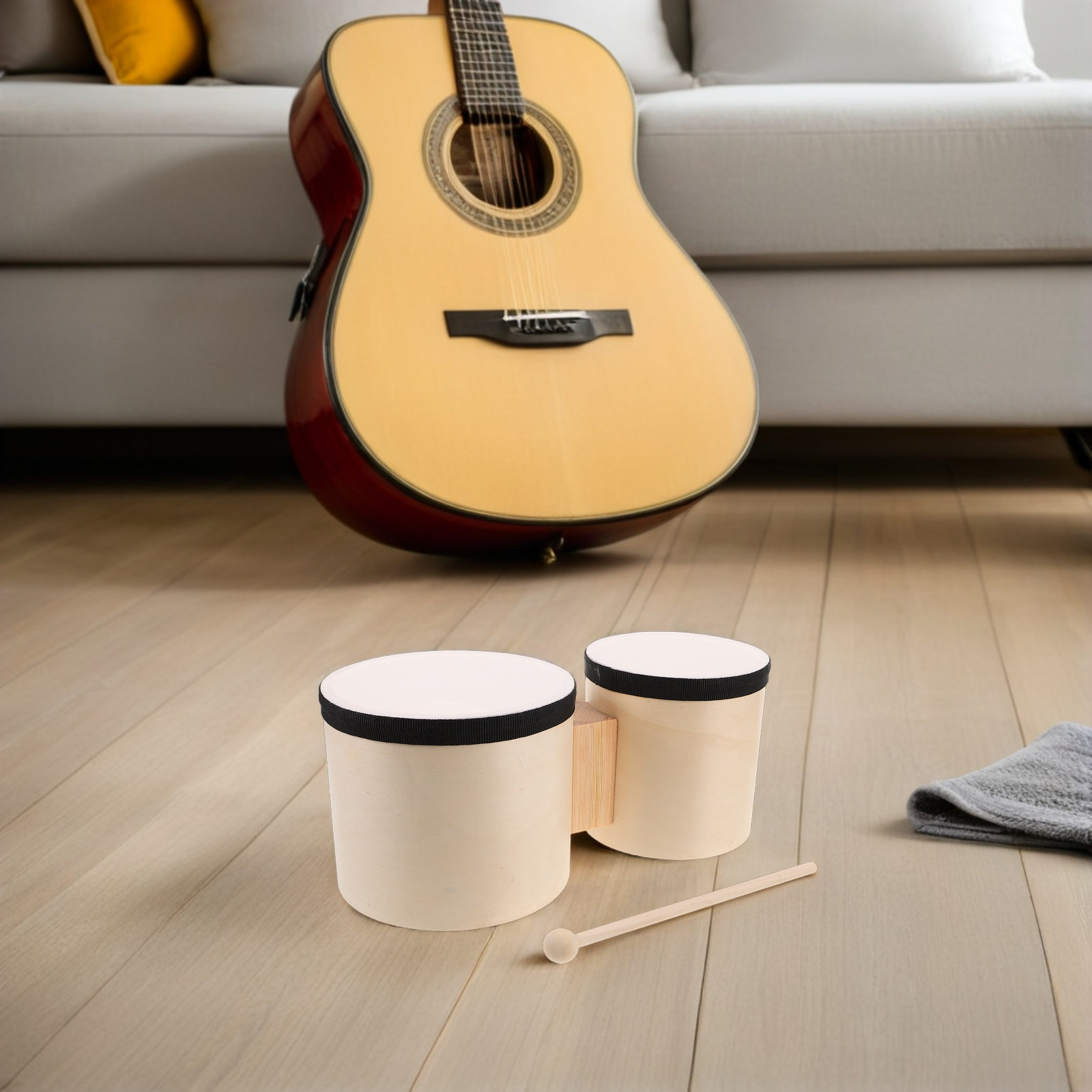 1 set di bongò in legno, strum - Musical Instrument With Hand recensione e prezzo