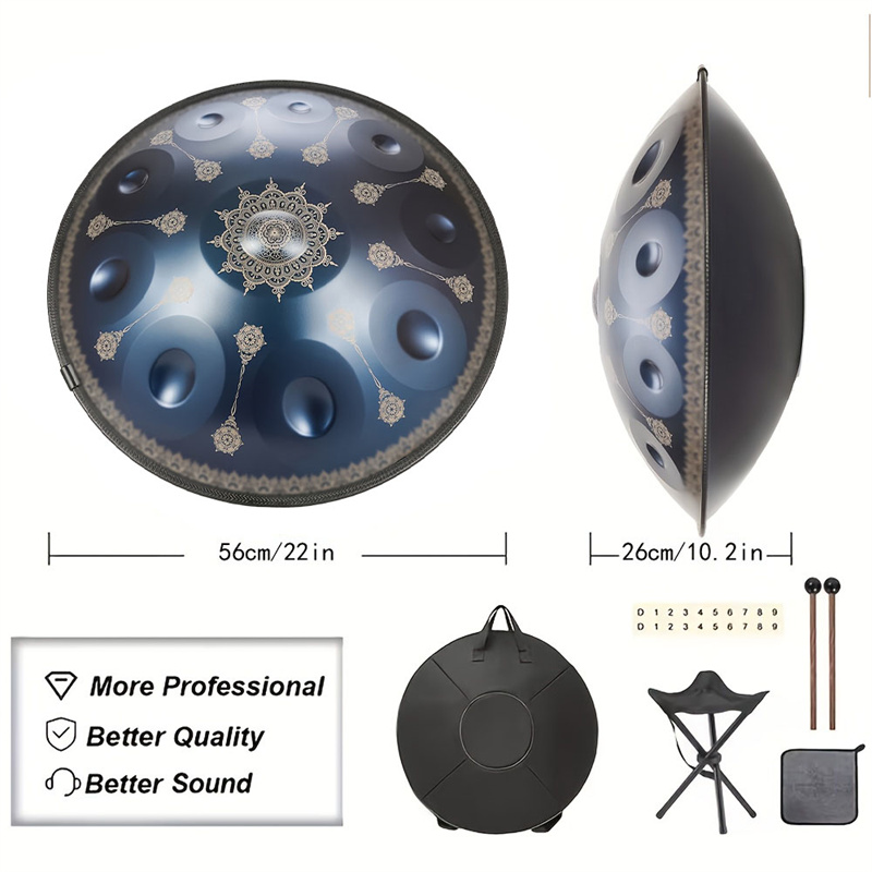 Handpan a 10 note da 22 pollic - Musical Instrument With Hand recensione e prezzo