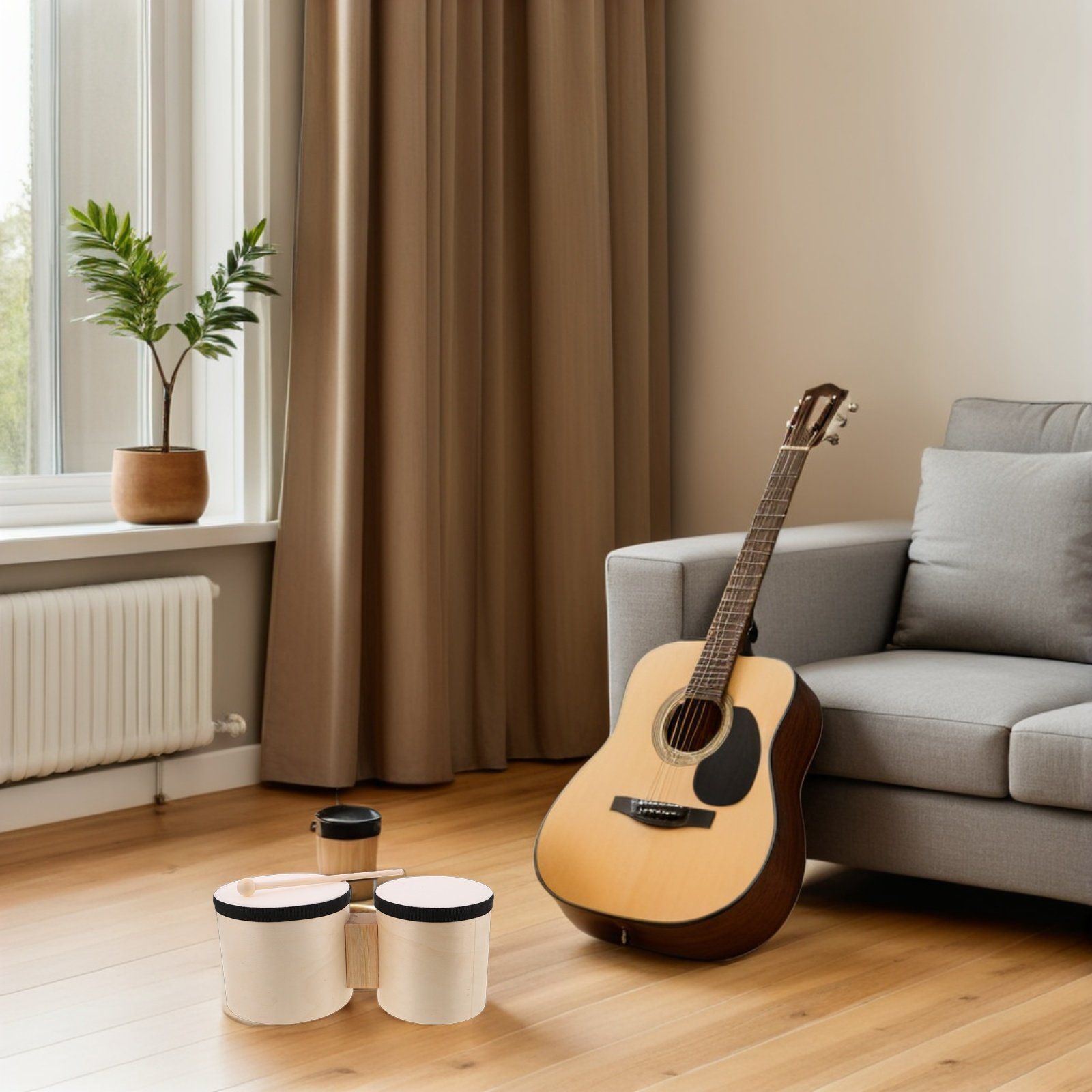Set di Bongo in Legno per Prin - Musical Instrument With Hand recensione e prezzo