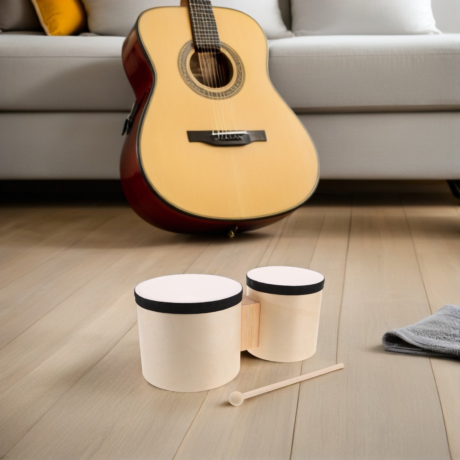 Set di Bongo in Legno per Prin - Musical Instrument With Hand recensione e prezzo