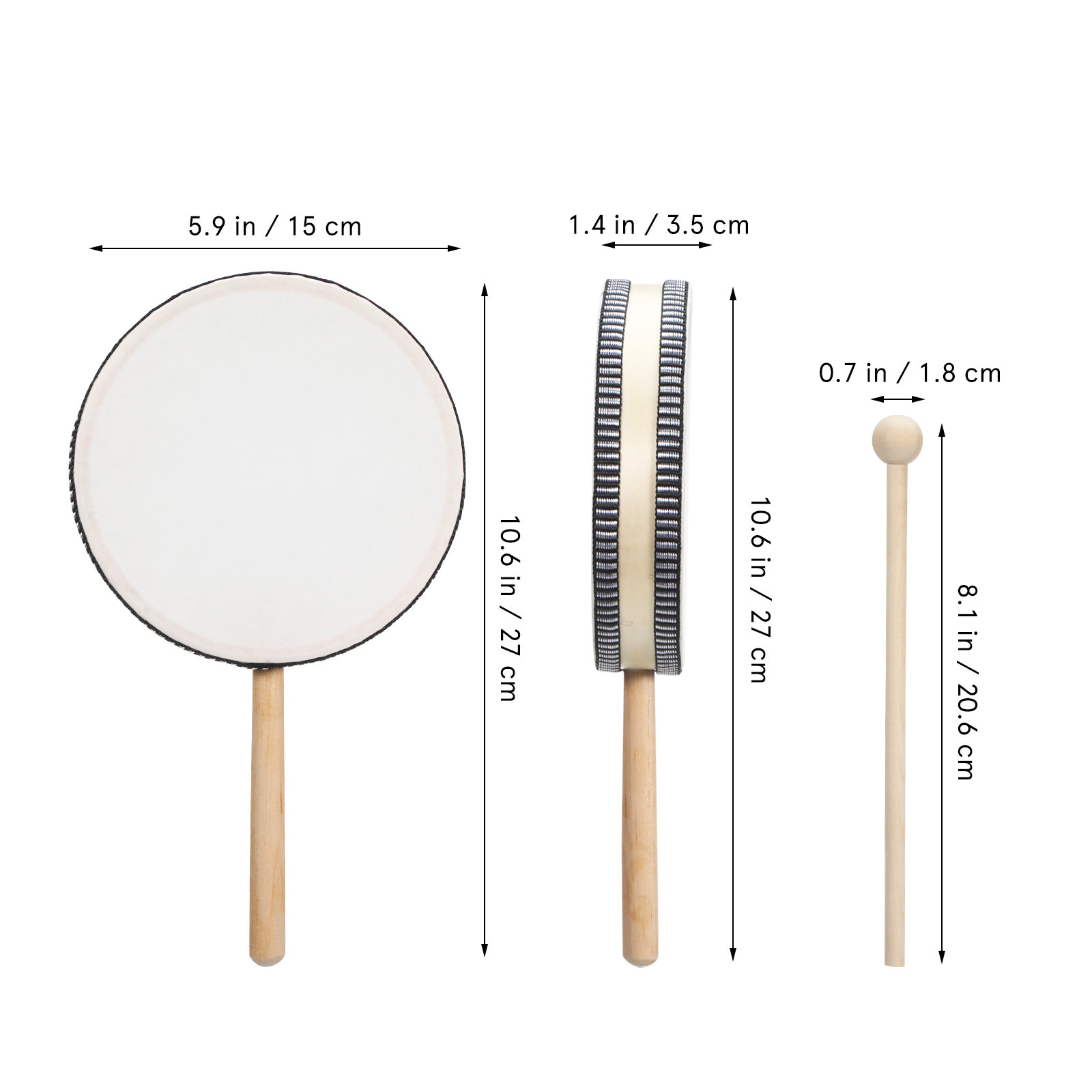 1 set di tamburi a mano, strum - Musical Instrument With Hand recensione e prezzo